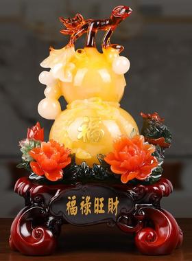 葫招芦财创意小摆件博客MT1厅居胡芦酒家柜古架摆设新中式隔断装