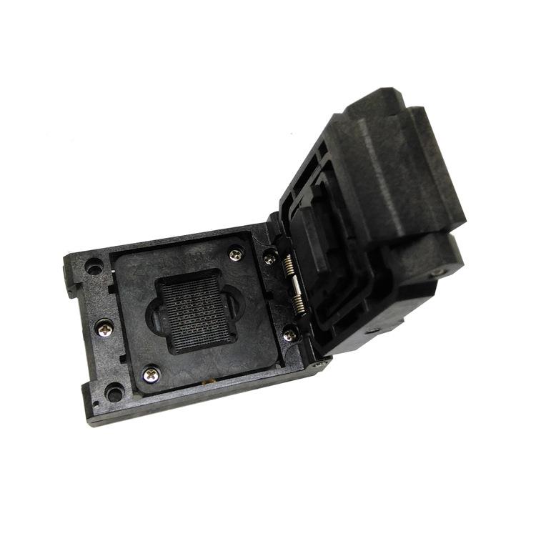 HMI.LU厂家sBGA63-08翻盖弹片老化QQZ座na座ndflah清空BGA63烧录