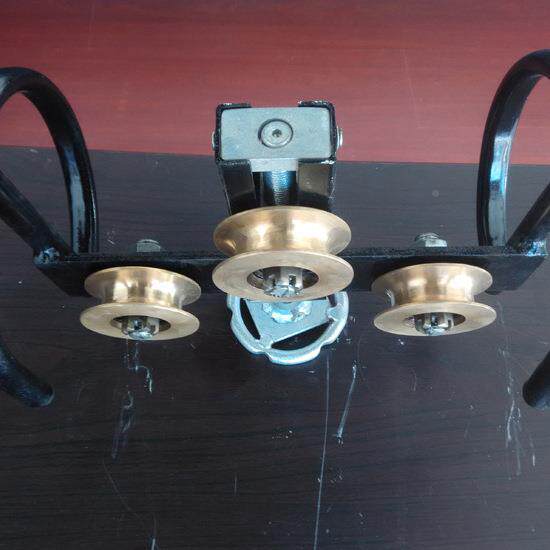 铜管校弯器三校正轮器铜调线直器线接轮25110060触网导直弯器
