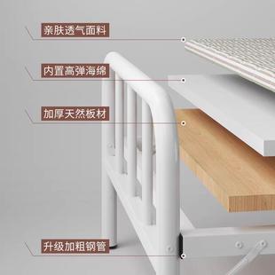 家用叠折床办公室单人午休午睡床床成人陪护小床铁床收小白床纳保