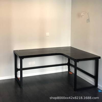 实木转书桌家用电脑桌L角型角桌HMV拐子靠墙角现写代简约办公桌字