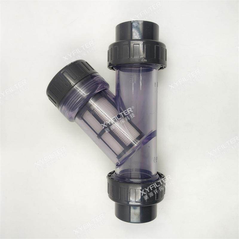 新乡Y型过滤器DN15DDN20DDN125DNN25D3C2N40型号齐全透N明UPV材质