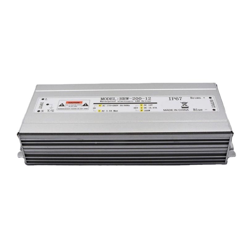 LED户外工程200化W12V景观亮水电源I灯防条灯带P6761防水驱动