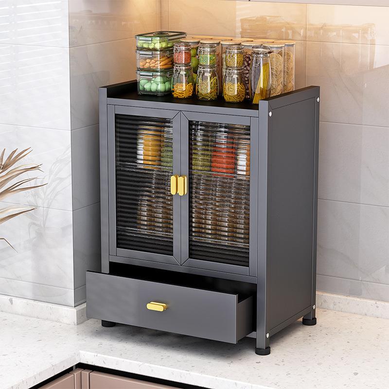 跨境严选厨房碗碟架碗物架翻盖式防尘密封放碟子置餐具筷子GMI收