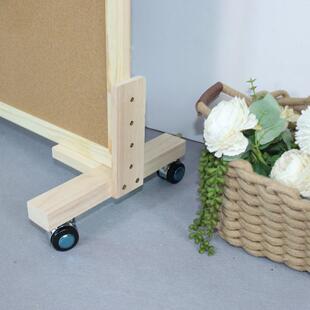 落地立式移动软木板照片墙支板架式留板感展示173板言创灵意板色