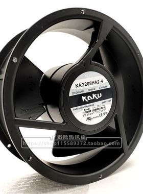 KAK卡固KA22XUN08HA2-4AC220V3.A/0.206A滚珠轴承U三叶轴流风机