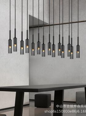 卧室床简头吊灯589现代约d创意轻水晶网红艺术氛围le主奢卧长线小