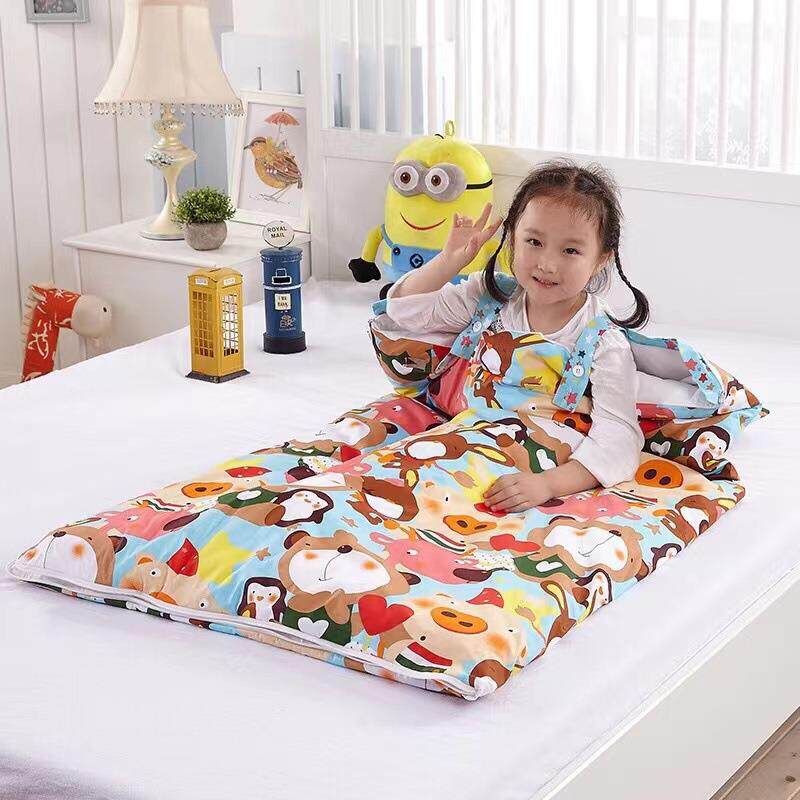 儿童睡袋a类纯棉中ali-6939四大童防被季宝宝踢幼儿园春秋/冬季胆