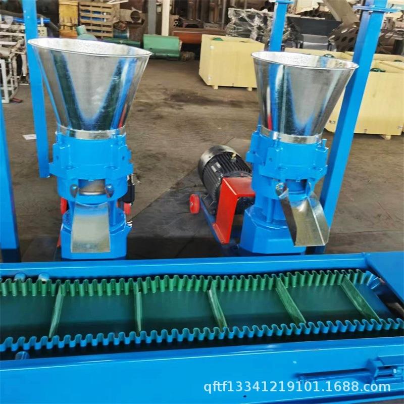 中小养殖场饲料颗粒机鸡鸭鹅饲料颗粒机秸秆玉米颗粒机成套设备