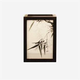 湘绣摆件紫光檀木笔筒手工刺绣双面绣创意中国风企业礼物礼品苏绣