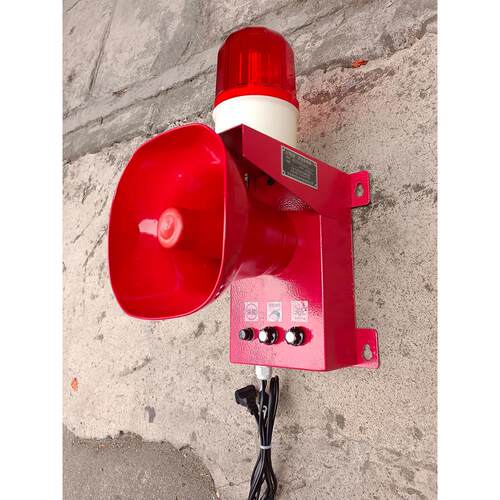 声光报警防空报警工业车间可调高分贝大功率220V12V语音扬声器