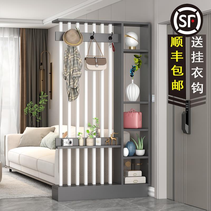 香港包邮屏风隔断进门客厅玄关简约镂空入户轻奢装饰柜中式现代靠