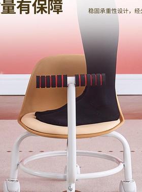 万向轮MPI小凳子家用客厅矮凳凳婴儿学步网红人懒儿童小板靠凳背