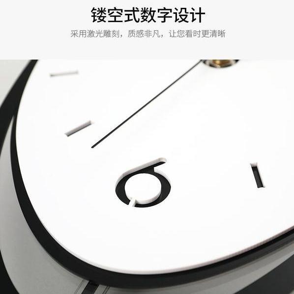 款网钟表挂新钟客现代简约家红用书房卧室静Y701音挂墙时钟厅工厂