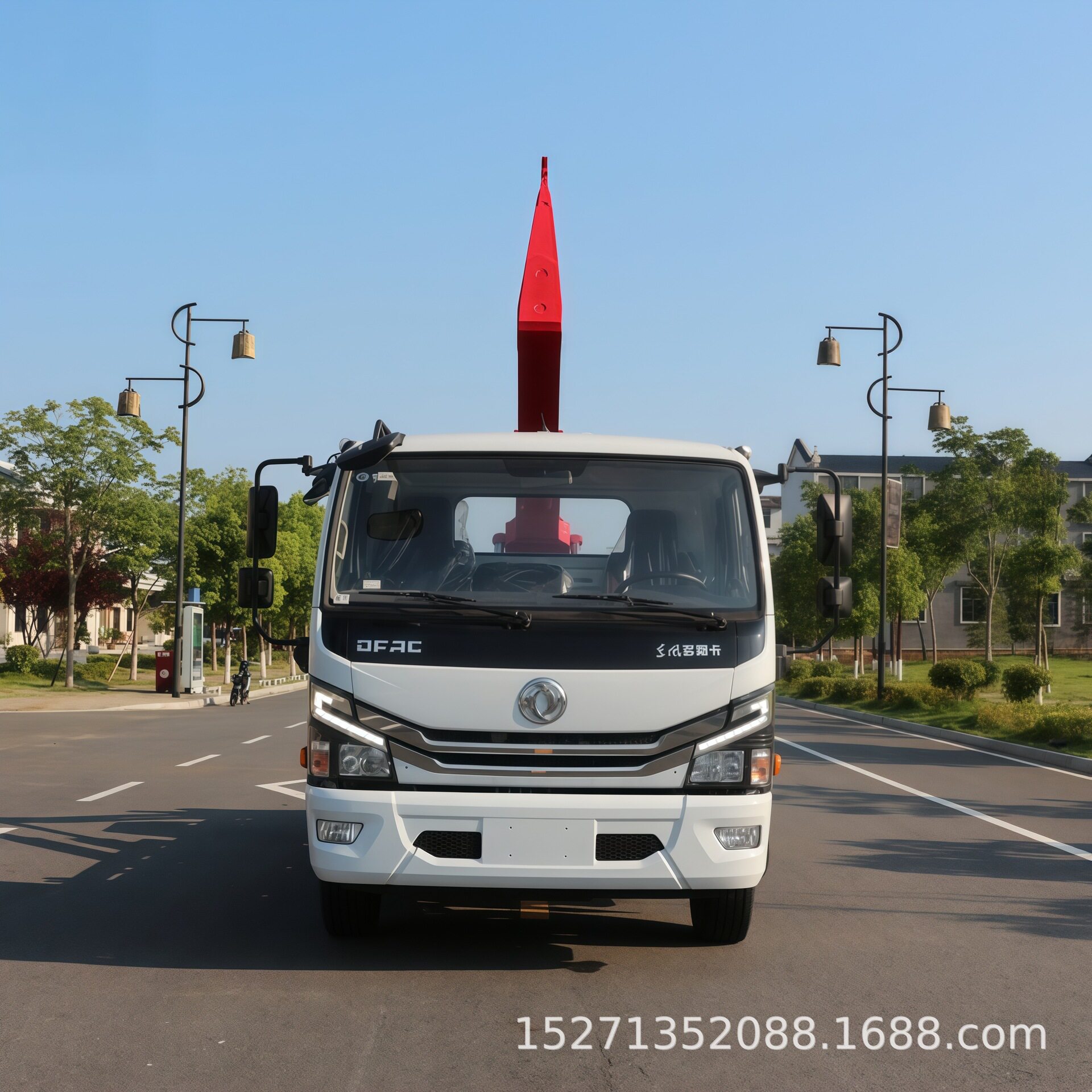 黄牌东风勾臂垃圾车 7立方移动建筑垃圾箱 垃圾收集箱生产厂家