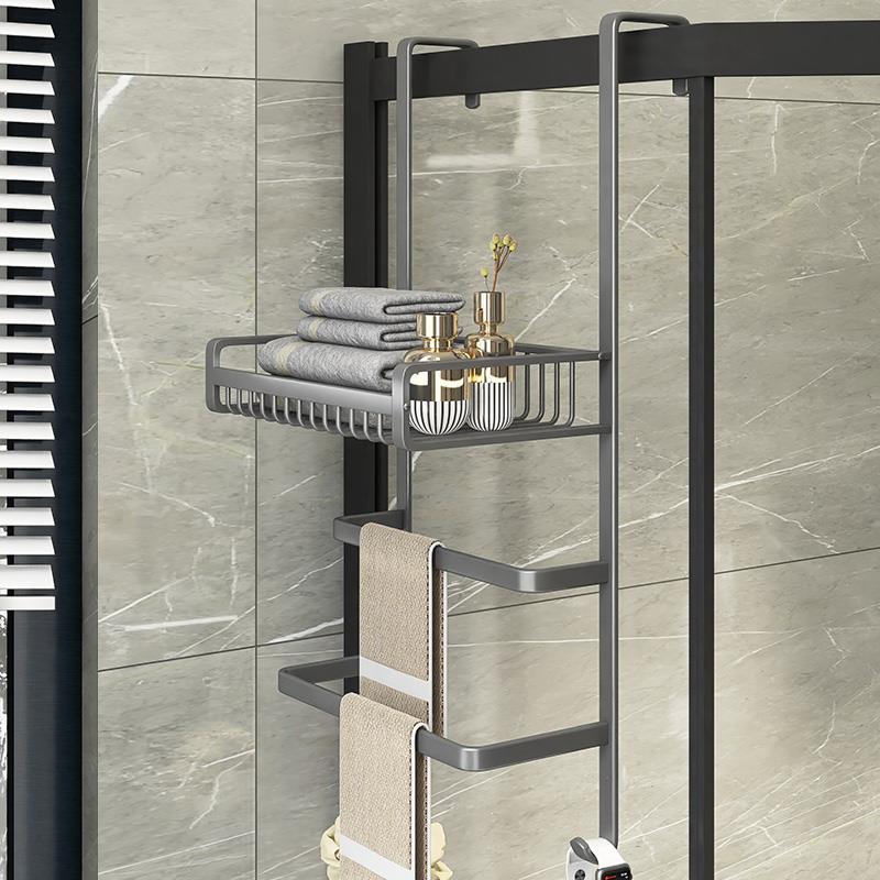 巾架浴室置物架间挂架卫生衣F767H8S8毛架子淋浴服房玻璃门浴巾架