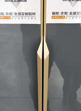 现代简拉约通体封边衣柜缝门手拇子指加长款嵌入通顶柜隐形门IAK