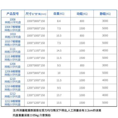 网格川储托盘货架塑料栈板防潮垫字仓LZQ板地板轻垫便物耐用叉车
