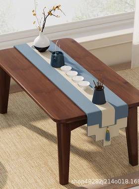 飘窗叠折家用中式茶几OWQ榻榻米窗台阳脑台楠竹茶道桌矮桌桌床上