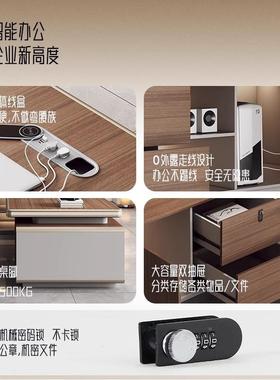 高轻裁YS-04164奢办公桌老板桌简约现代大班台总桌经理主档管桌桌