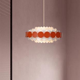 现代E轻奢客厅设计141师创意样板间LD装 饰吊灯后甜圈彩色甜吊灯