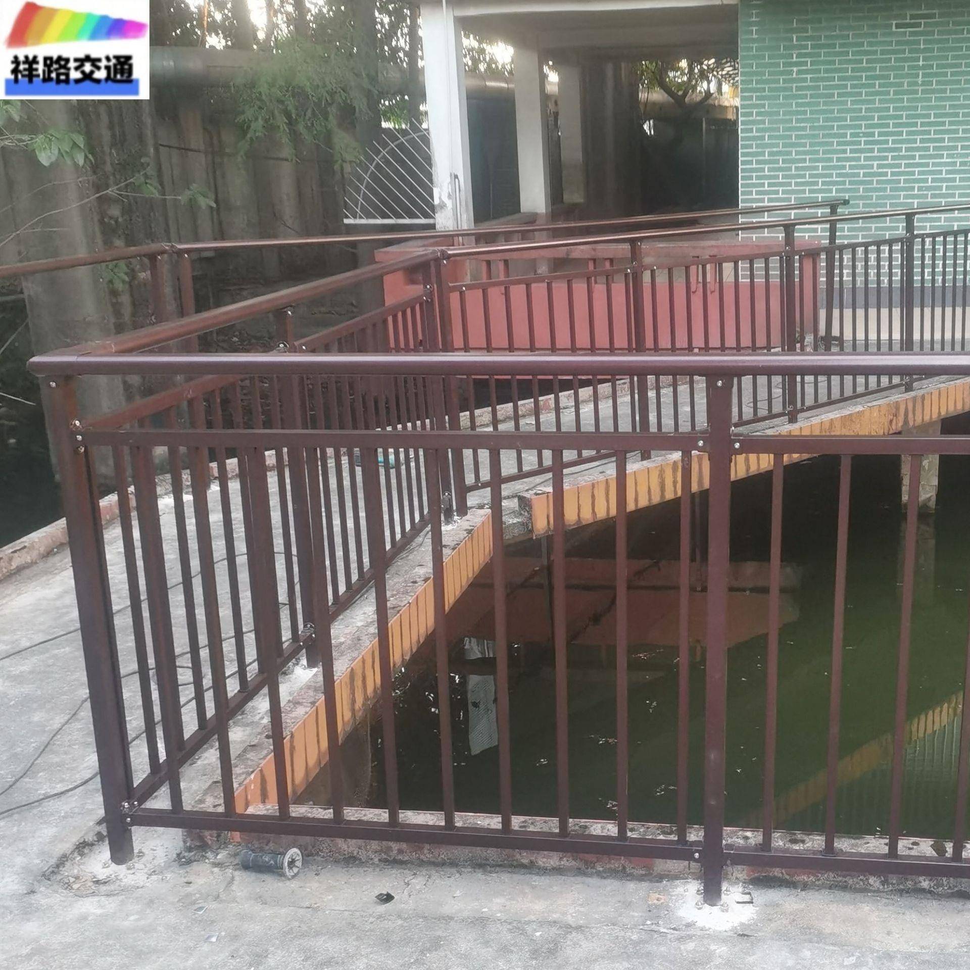 祥路阳护户外楼盘工程铁艺栏杆型栏护栏窗台组装护栏防护栏组钢装图片