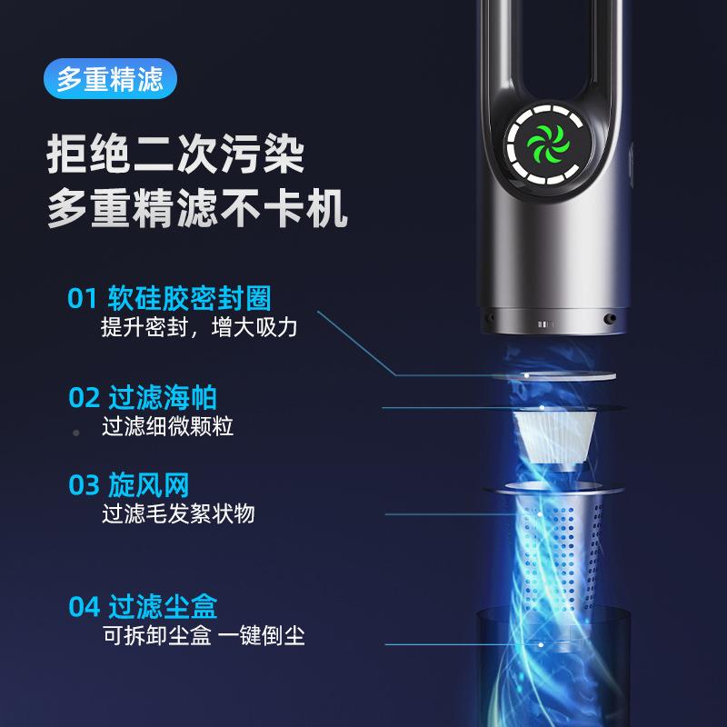 家两用无车线吸尘器15000P吸a强劲吸力吸吹抽四充合912一尘器