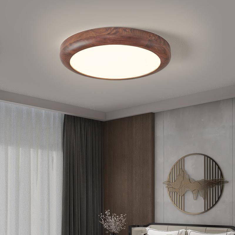 室吸顶灯黑胡桃木主卧房间护眼中式民宿新设计师过卧道灯中827山