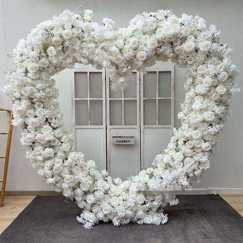 款婚庆道具铁艺拱门架爱心造AL102131型架子婚礼背花景装饰新婚花