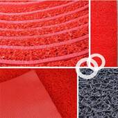 云入艳PVC喷整丝红色塑料垫防水门垫防滑户拉丝丝圈地地毯1851603