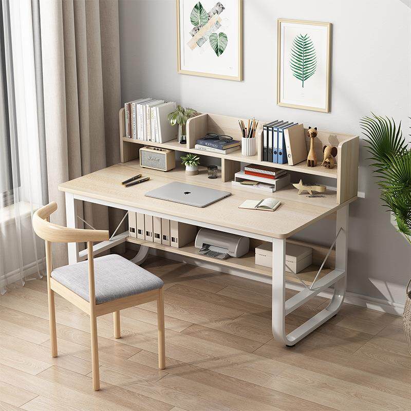 电脑桌B书桌书一体桌中小学生桌椅子组合女985生架家用卧室学书习