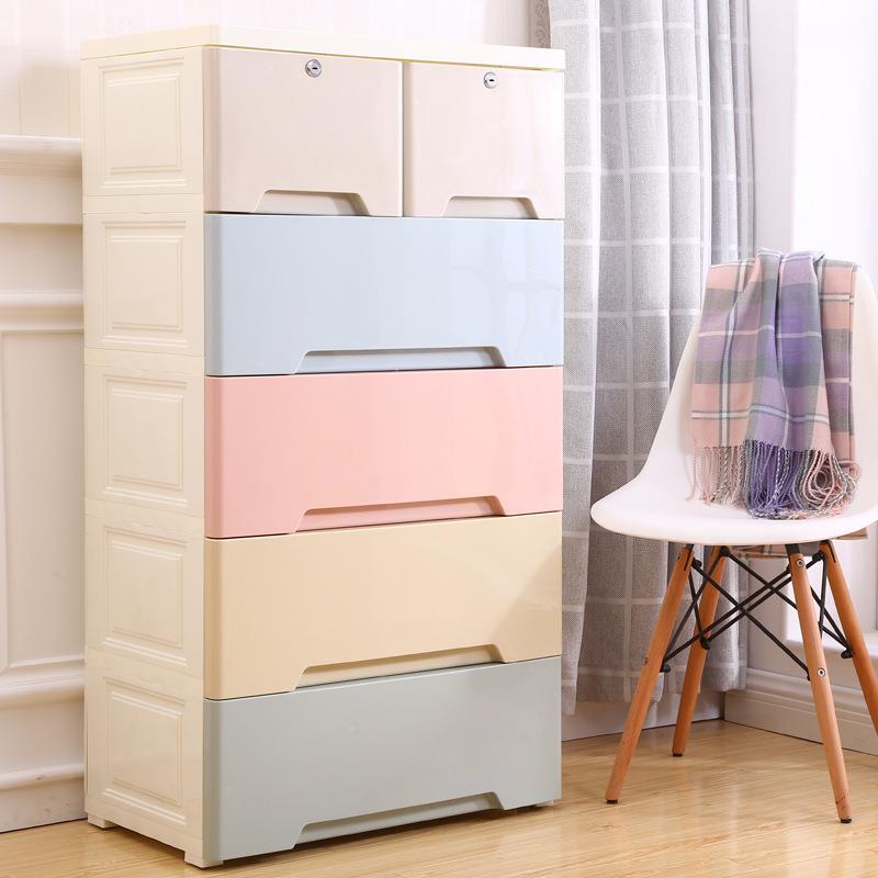 SY简物约多层抽屉式S五斗收纳柜物整理杂箱大号8801塑料衣柜卧室