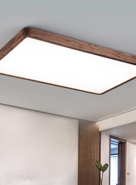 新中式现餐客厅吸顶灯代简约黑胡桃木全款铜套风新餐厅93128卧室