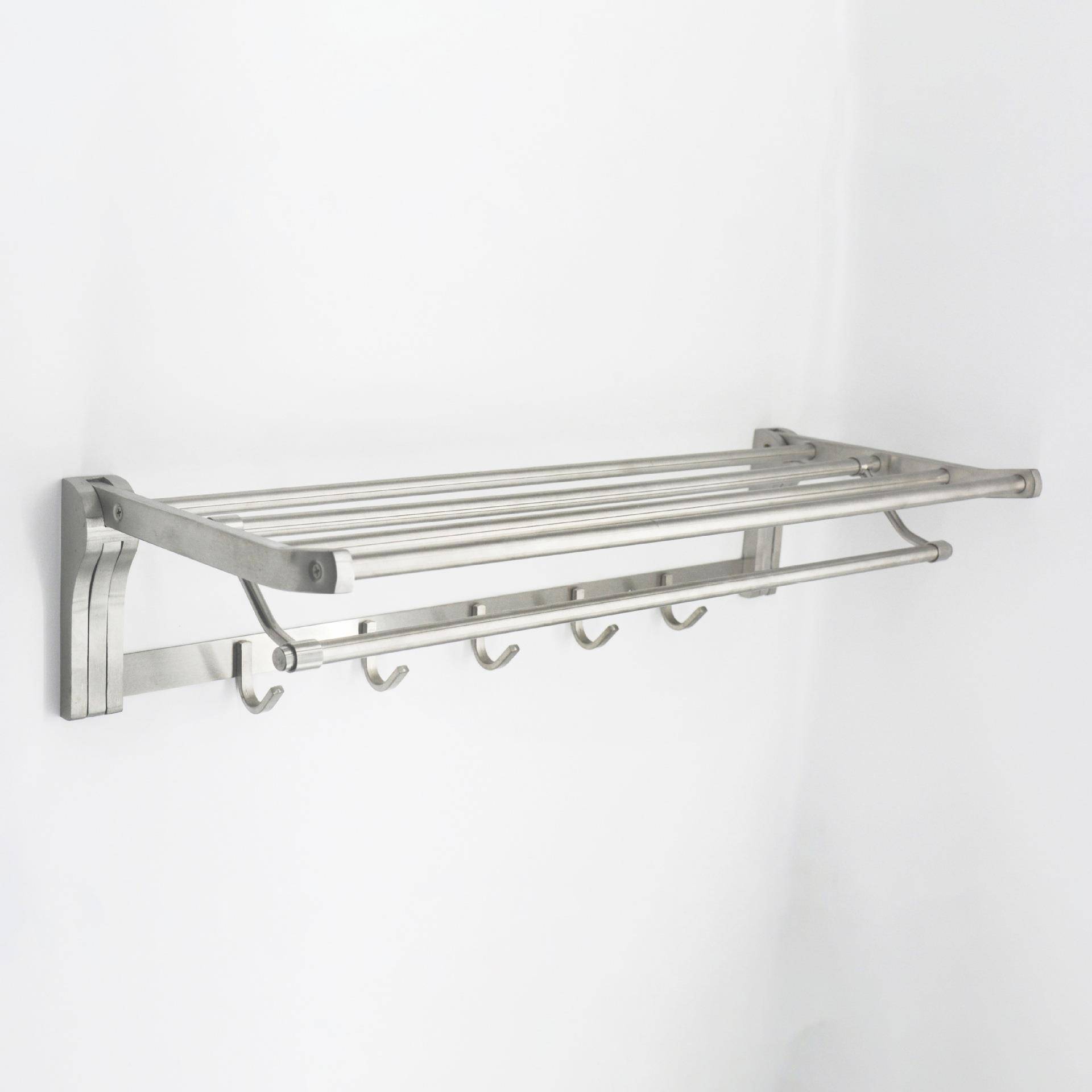 折叠毛巾架304不锈杆架钢活动巾多挂壁式浴室挂件652A4浴333热卖