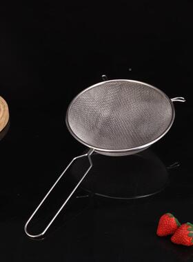 不锈油浆果汁PJ-05240豆过滤网双耳油漏格笊钢篱面粉筛油筛滤油网