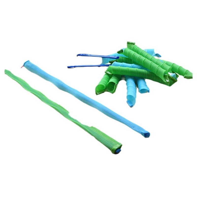 MAGIC CURLER 65和55长20根混装混色神奇卷发套装,不伤发魔法卷