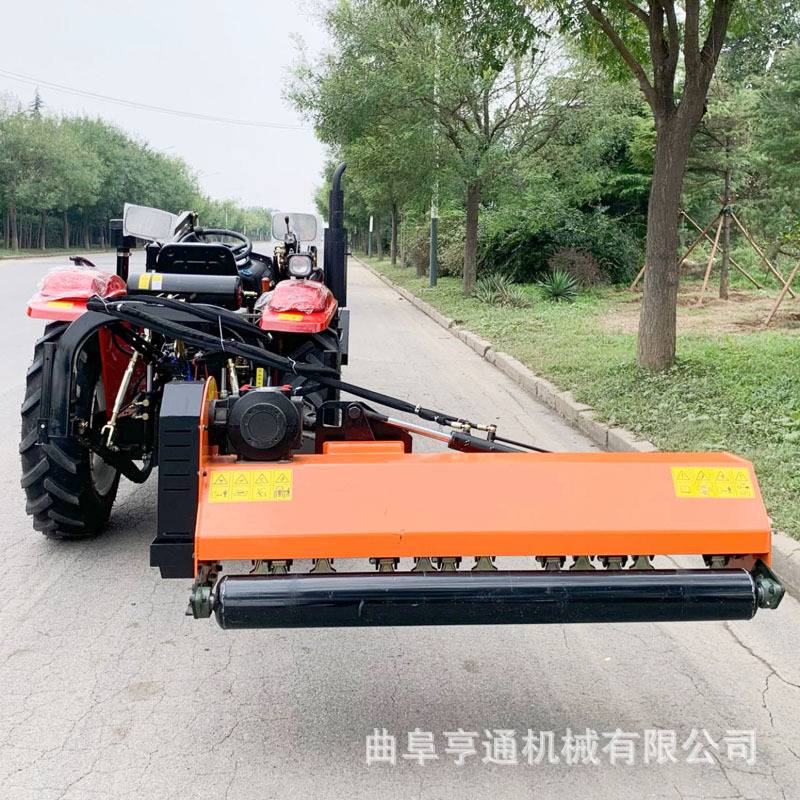 重型翻转侧移碎草机农场果园偏置割草碎树枝秸秆牵引多功能还田机