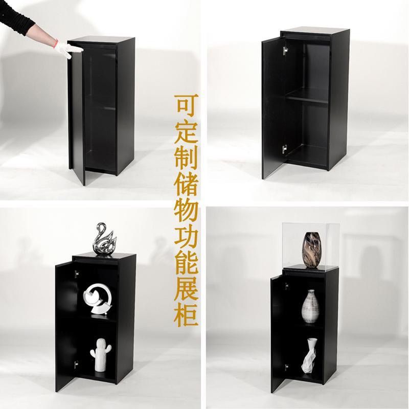 黑色方形烤漆拍照展示台花店展台艺术橱窗陈列服装店展示摆台其他