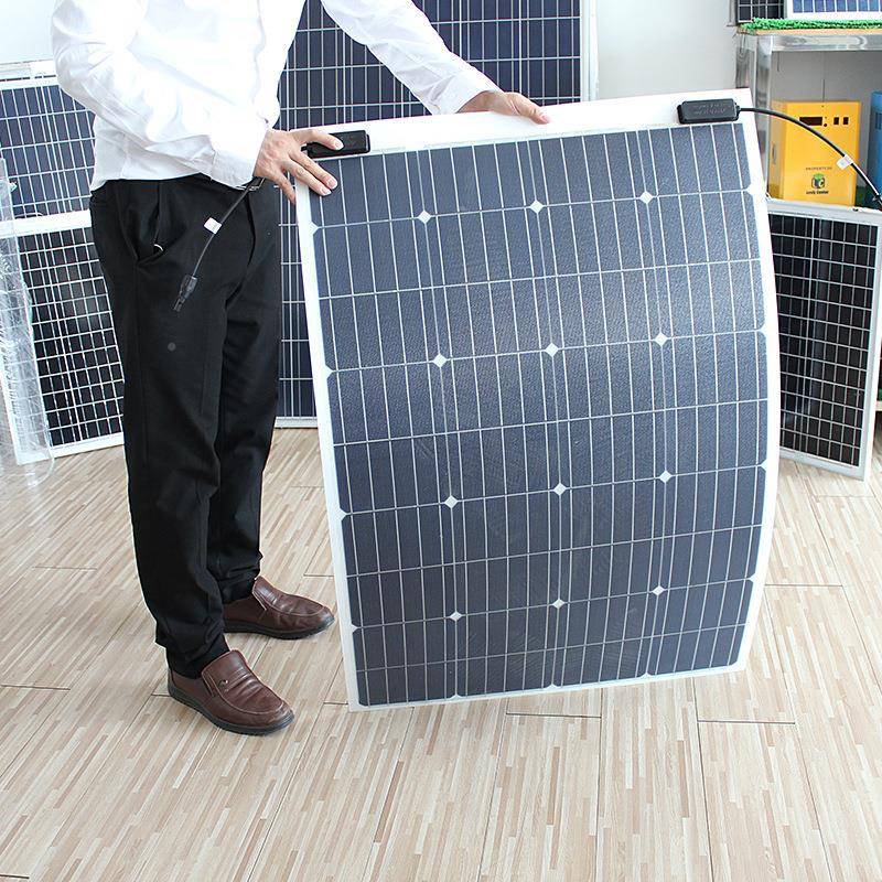 合太阳能复材料VLXZ柔性单板晶100W18户外便携光伏发电板