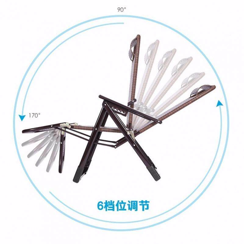 藤椅编夏凉躺椅折叠午藤休午睡阳椅台家用休厂家直供闲椅老人椅子