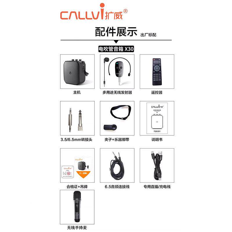 威QWRX30扩音器音箱电扩管专用木吉弹它唱萨克斯音响乐器户外吹直