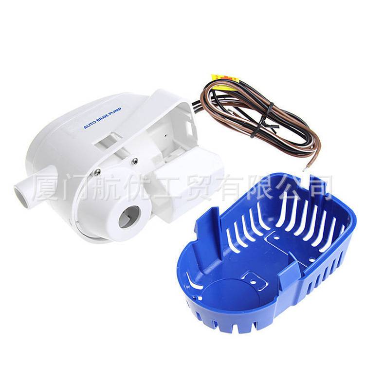 12v24v全自动舱底泵房车泵游艇泵自动泵直流潜水泵600GPH抽水泵叶
