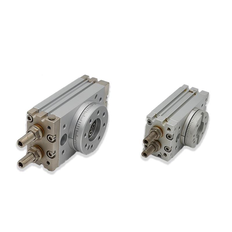 气动回转旋转摆台气缸MSQB0格/HRQ20A/101带缓冲器多规摆动HKD气