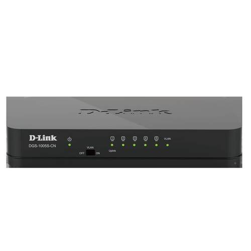 友讯5（D换-Link）DGKGFS-100S-CN5口千兆桌面交机即插即用一键V