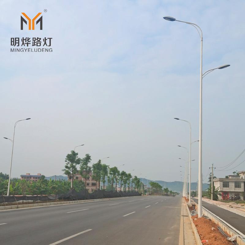led市政灯双OLM臂路6米8米01米2米城市道路灯双头高速1公路灯厂家