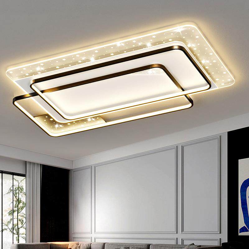 智能代客厅现简约大气吸顶DGK灯灯具灯套空餐设计师星吸顶灯卧室