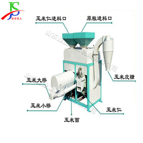 玉米小麦稻谷脱皮制糝一体机