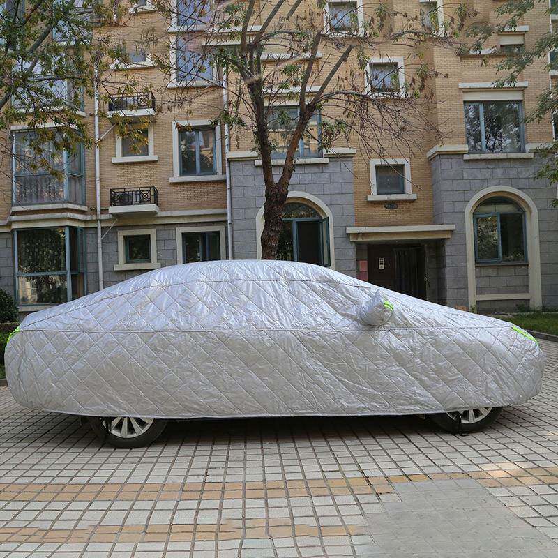 汽车无品牌/车车衣全罩防冰雹晒防防雨雪棉款罩拖地外被罩车衣冬