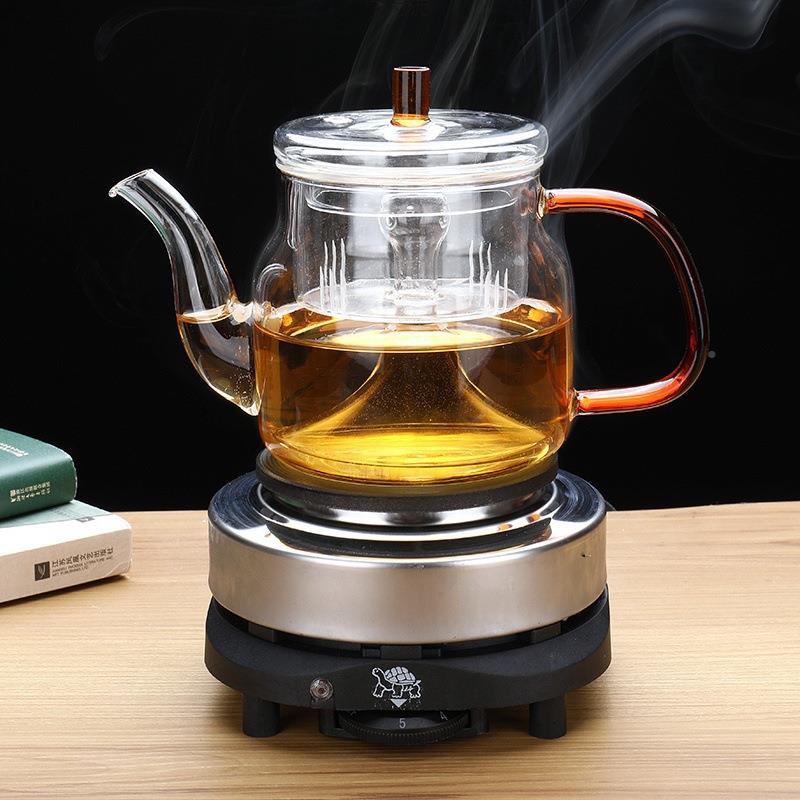 煮茶套装耐器热玻璃煮茶蒸炉汽VJE煮壶加热小电热炉家茶用熬茶壶