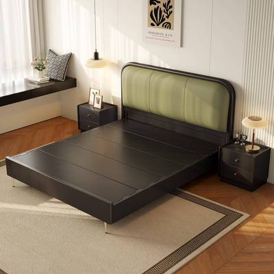 法式复古实木床.8m现19代简约主软卧双人大床中1古风米5的包储物1